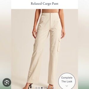 Abercrombie & Fitch Cream Cargo Pants